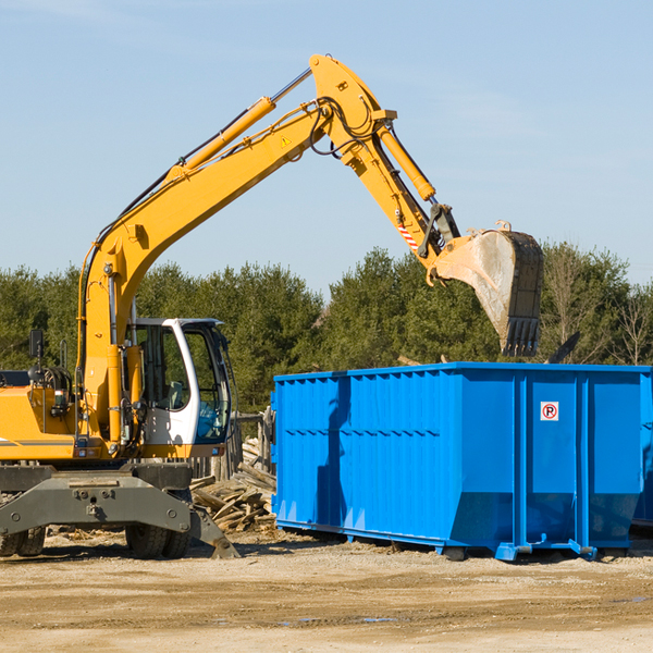 what are the rental fees for a residential dumpster in Chapman